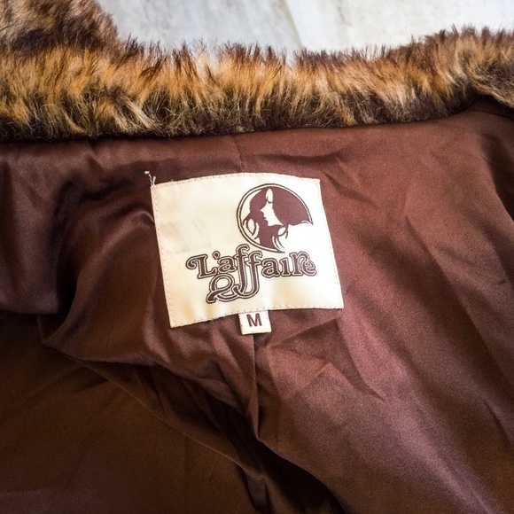 Brown Warm Faux Fur Jacket - Picture 4 of 5